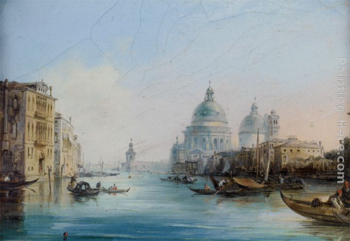 A Busy Day - Venice painting - Edward Pritchett A Busy Day - Venice art painting